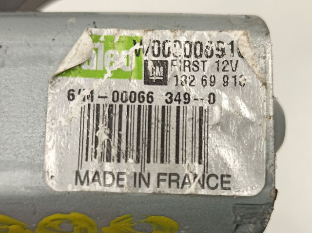Motor limpiaparabrisas luna trasera 13269910 OPEL
