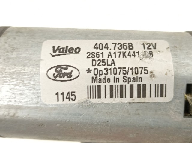Motor limpiaparabrisas luna trasera 2S61A17K441AB FORD