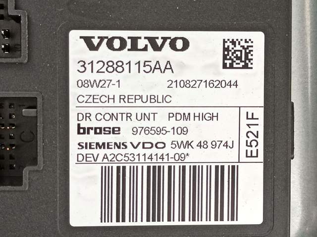 Comprar Mecanismo de elevalunas de la puerta delantera derecha Volvo C30  M a bajo precio