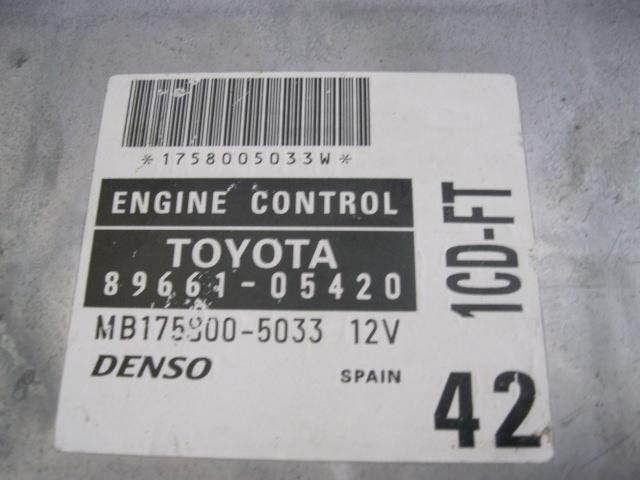 Comprar Unidad de control del motor (ECU) Toyota Avensis  T22 a bajo precio
