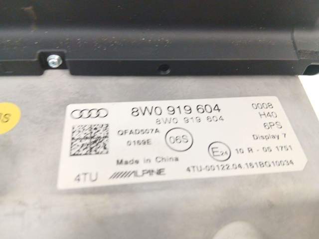 Pantalla para Audi A4 8W5, 8WD