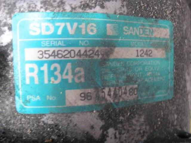 9645440480 PEUGEOT Compresor de aire acondicionado comprar Bilbao