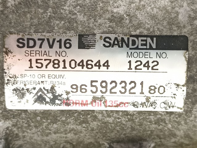 9659232180 PEUGEOT Compresor de aire acondicionado  disponible Ourense