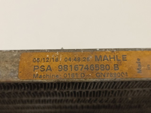 9816746580 PEUGEOT Condensador de aire acondicionado  comprar en Lleida