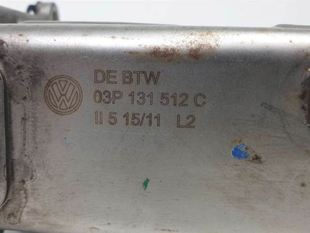 Enfriador de recirculación de gases de escape EGR 03P131512C VAG