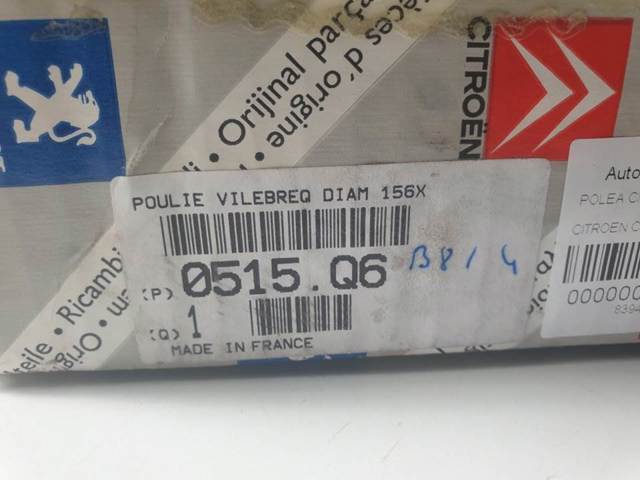 0515Q6 PEUGEOT Polea de cigüeñal  en stock Córdoba