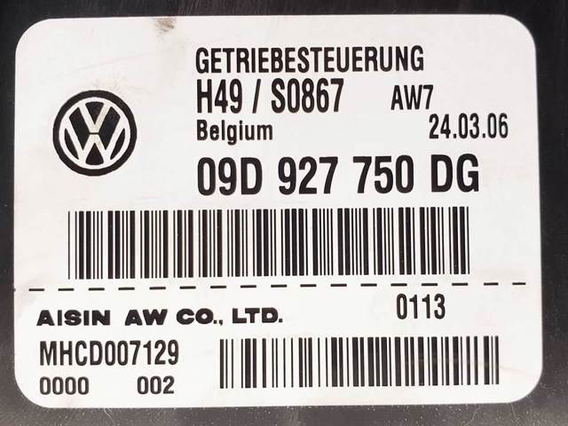 09D927750DG VAG