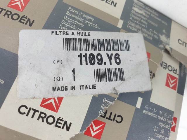 1109Y6 PEUGEOT Filtro de aceite  en stock Gandía