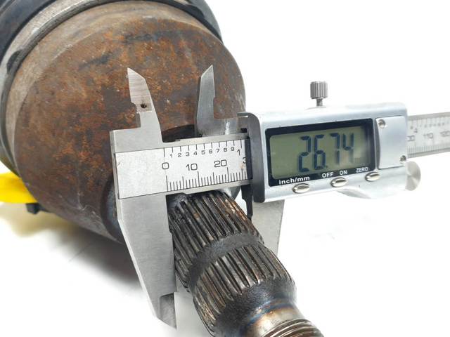 Semieje delantero izquierdo 24462251 OPEL