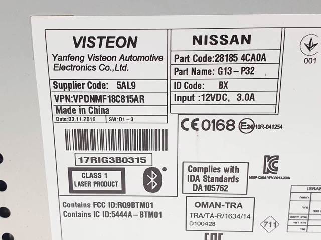 281854CA0A Nissan/Infiniti
