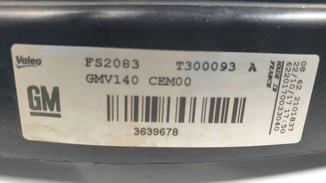 Ventilador de refrigeración del motor 3639678 PEUGEOT
