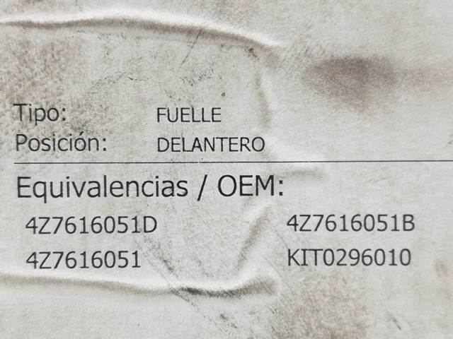 4Z7616051D VAG Bolsa de aire del eje delantero comprar Bilbao