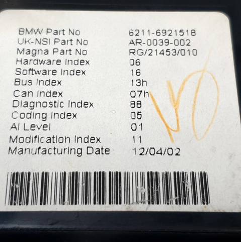 62116921518 BMW