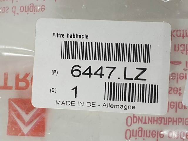 PEUGEOT 6447LZ Filtro de habitáculo  en stock Valencia