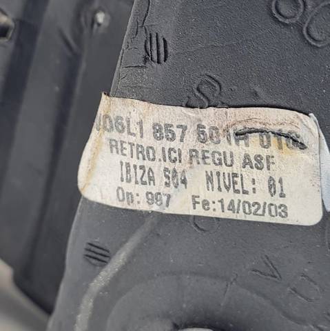 Espejo izquierdo 6L1857501H VAG