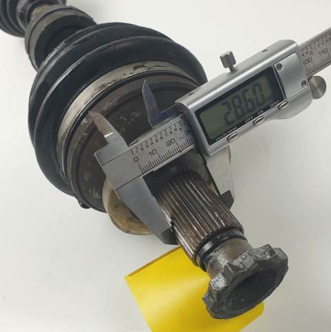 Semieje delantero izquierdo 6Q0407271BS VAG