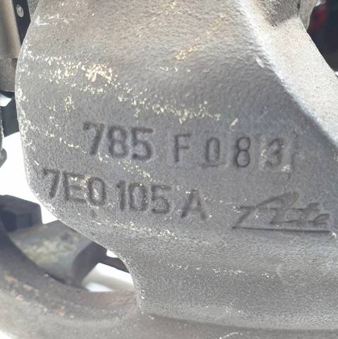 Pinza de freno, Eje delantero izquierda 7E0105A VAG