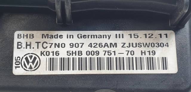Unidad de control de la ventilación Volkswagen Passat  (2011-2017)