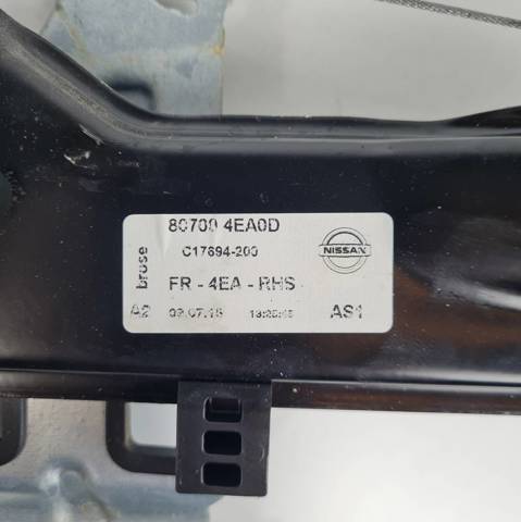 Mecanismo levanta, puerta delantera derecha Nissan Qashqai II (2013-2021)