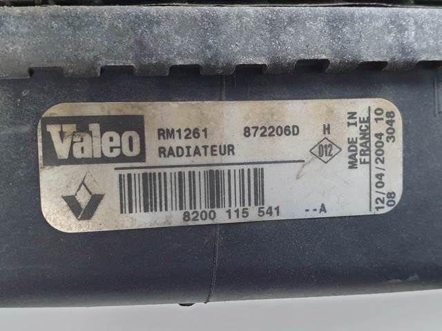 Radiador de agua 8200115541A RENAULT