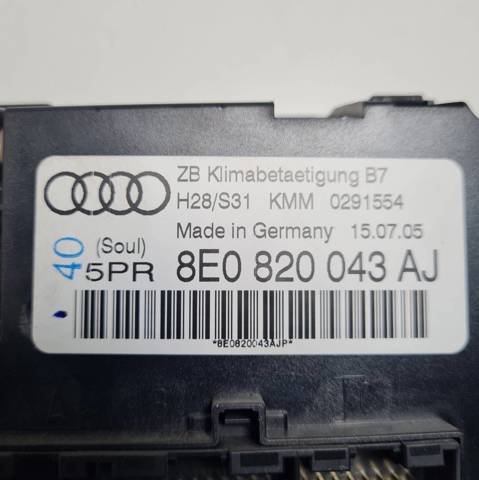 8E0820043AJ VAG Módulo de modos de calefacción/aire acondicionado  comprar en Oviedo