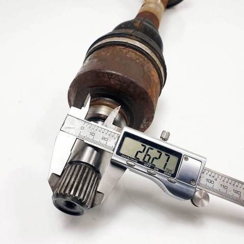 Semieje delantero izquierdo 9637378080 PEUGEOT