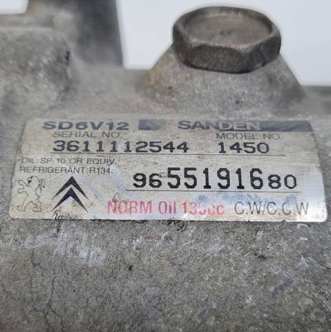 Compresor climatizador Citroen C2  (2003-2008)