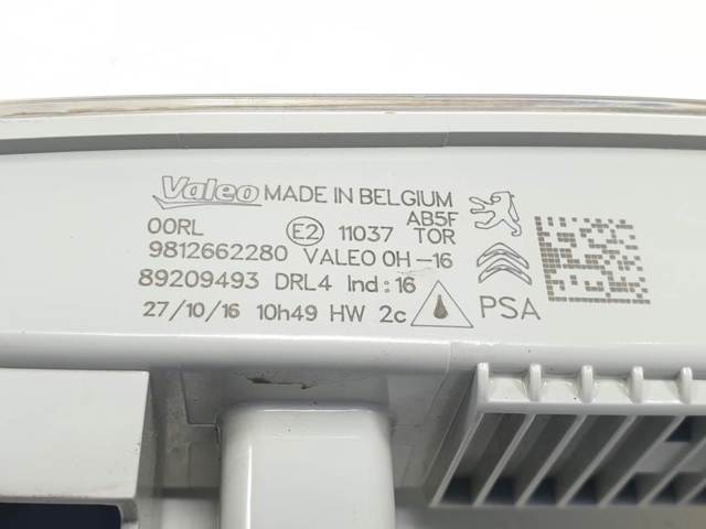 Luz diurna 9812662280 PEUGEOT