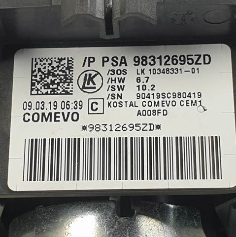 Conmutador columna dirección para Citroen C4 