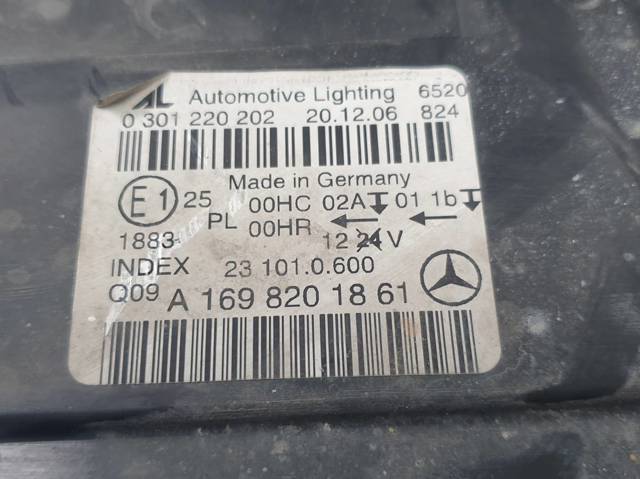 Luz derecha A1698201861 MERCEDES