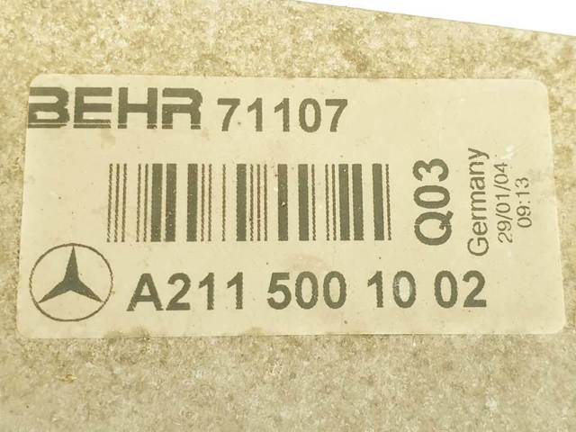 Radiador de aire de admisión A2115001002 MERCEDES