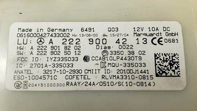 A2229004213 Mercedes