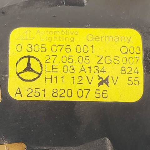 Faro antiniebla izquierdo A2518200756 MERCEDES