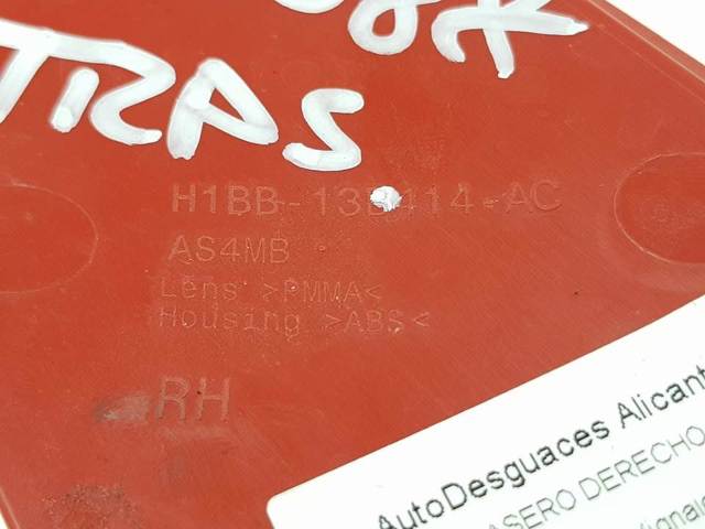 Deflector parachoques trasero derecho H1BB13B414AC FORD