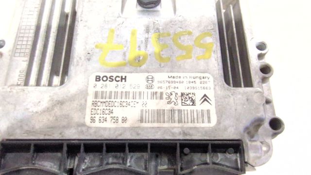 0281012529 PEUGEOT ECU  en stock Gandía