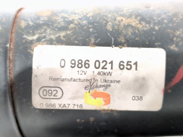 0986021651 PEUGEOT Motor de arranque comprar Alcalá