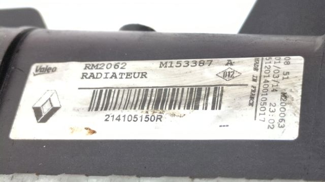 RENAULT 214105150R Radiador de refrigeración del motor  comprar en Albacete