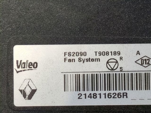 214811626R RENAULT Ventilador eléctrico de refrigeración completo (motor y hélice)  disponible Alicante