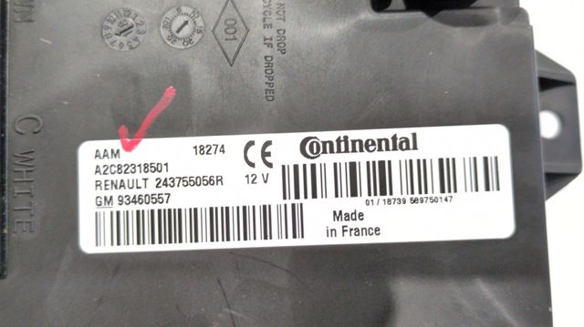 Módulo de confort para Renault Master EV, HV, UV
