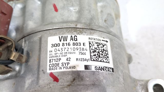 3Q0816803E VAG Compresor de aire acondicionado  en stock Gandía