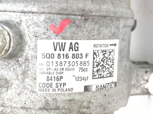 5Q0816803F VAG Compresor de aire acondicionado  comprar en Oviedo
