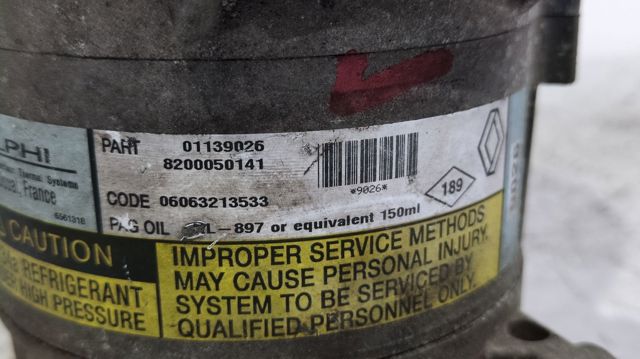Compresores de aire acondicionado 8200050141 RENAULT