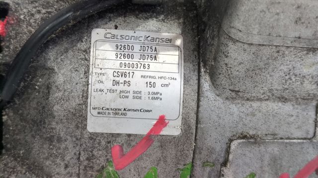 NISSAN 92600JD75A Compresor de aire acondicionado comprar Barcelona