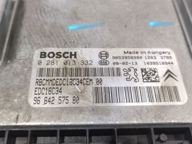 PEUGEOT 9653958980 ECU  en stock Terrassa