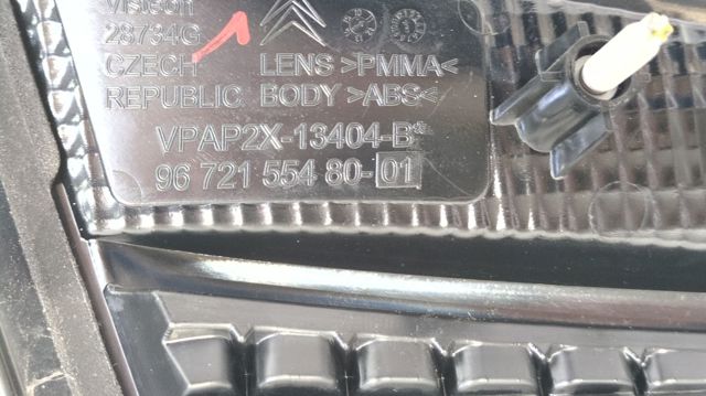PEUGEOT 9672155480 Piloto trasero interior derecho comprar Barcelona