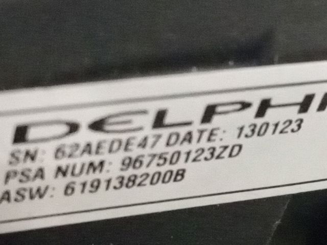 96750123ZD Peugeot/Citroen