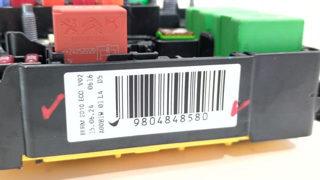9804848580 PEUGEOT Caja de fusibles comprar Madrid