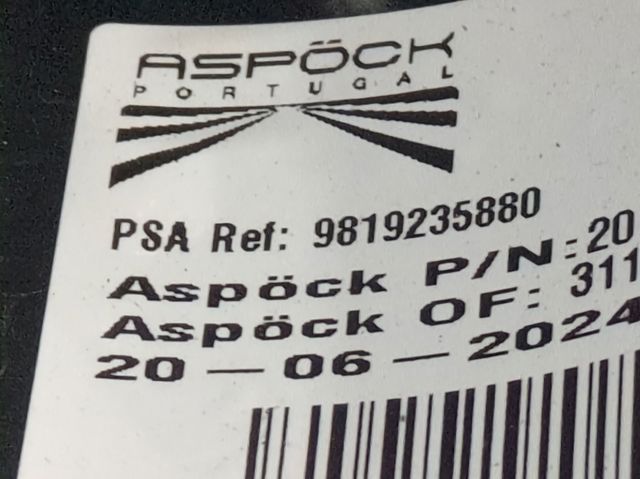 9819235880 PEUGEOT Piloto trasero izquierdo  en stock Gandía