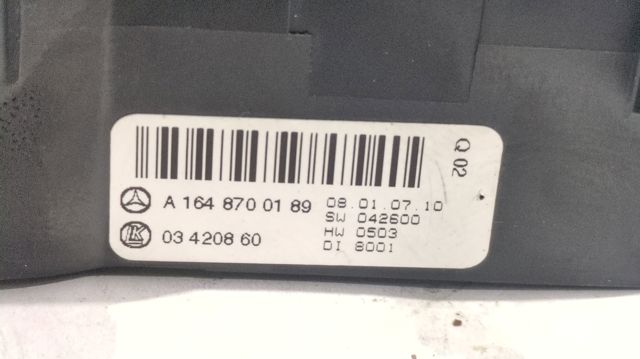 Comprar Módulo de modos de calefacción/aire acondicionado Mercedes ML/GLE  W164 a bajo precio