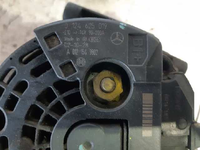 Alternador del motor 0124625019 MERCEDES